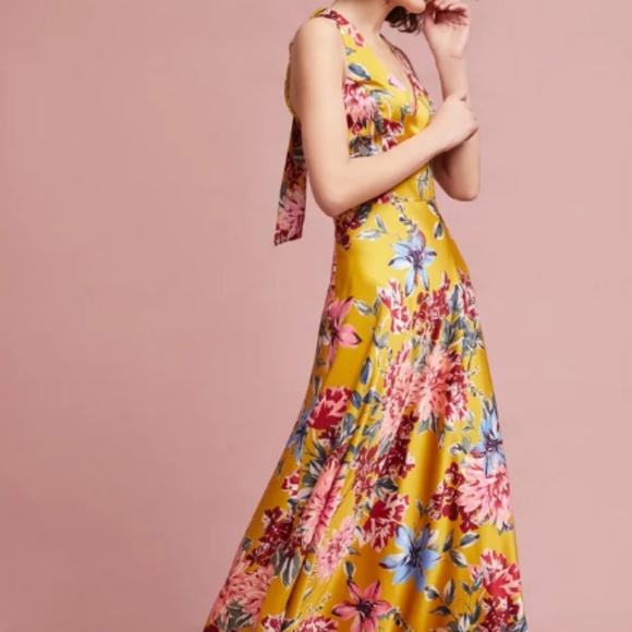 nicole miller floral maxi dress